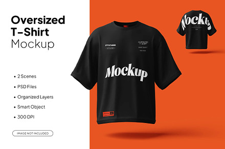 Oversized T-Shirt Mockup, a Shirt Mockup by MockupXstudio