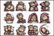 Cute Capybara Nursery Clipart, an Animal Illustration by Sublimation Artist (Thumbnail 3 of 6)