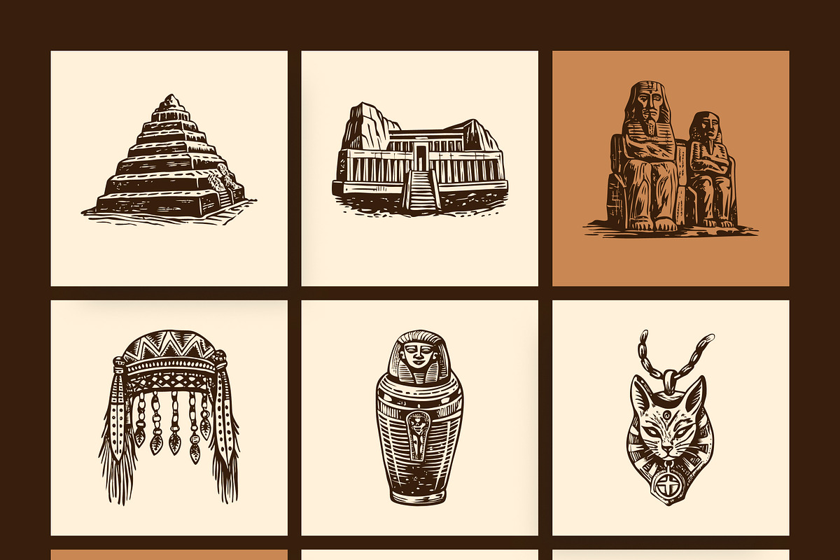 Vintage Cultures and Civilization, a Person Illustration by Creative Stall (Photo 25 of 33)