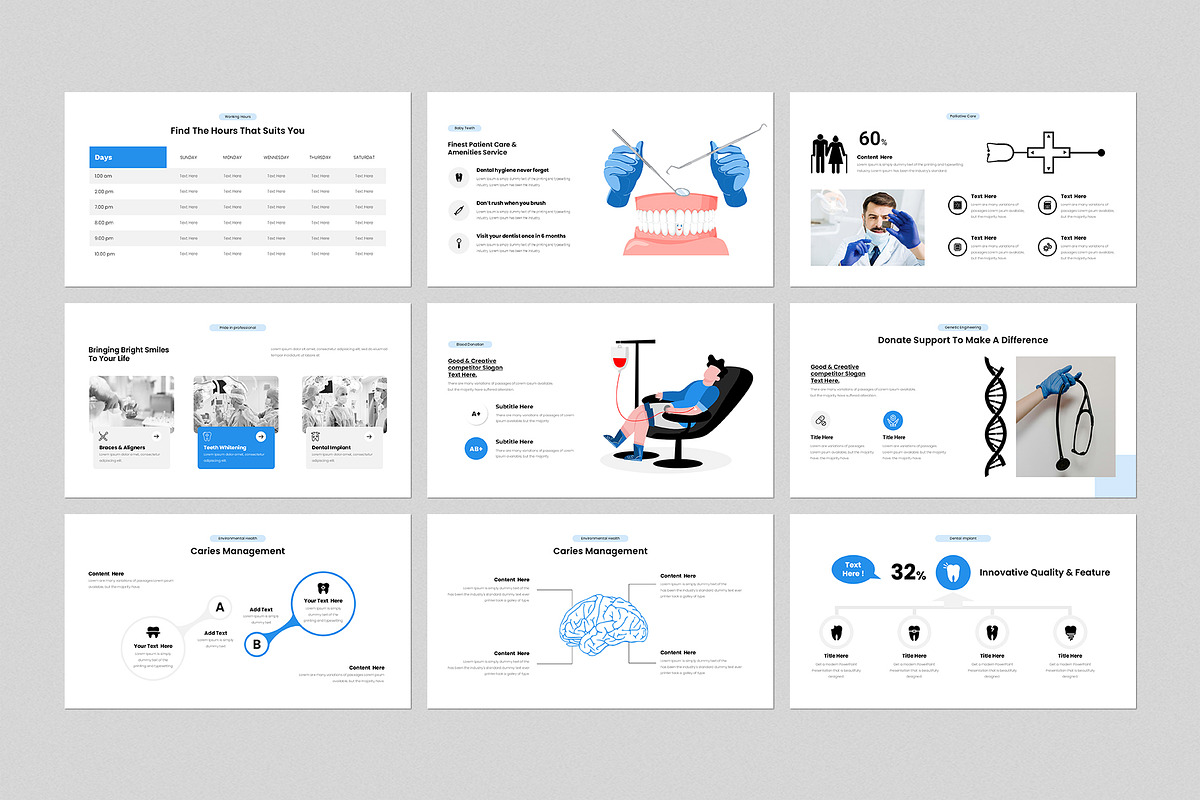 Medical Presentation Template, a Presentation Template by GenerousArt (Photo 4 of 7)