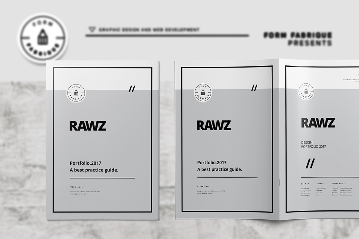 Rawz Portfolio, a Brochure Template by Form Fabrique (Photo 11 of 11)