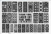 Elegant Floral Laser Cut Panel Bund, a Graphic by Creativeshirt (Thumbnail 1 of 10)