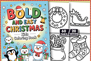 Bold & Easy Christmas Coloring Book, an Illustration by Ink Gallery (Thumbnail 1 of 4)