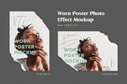 Ripped Paper Poster Mockup Set, a Print Template by veila.me (Thumbnail 5 of 5)