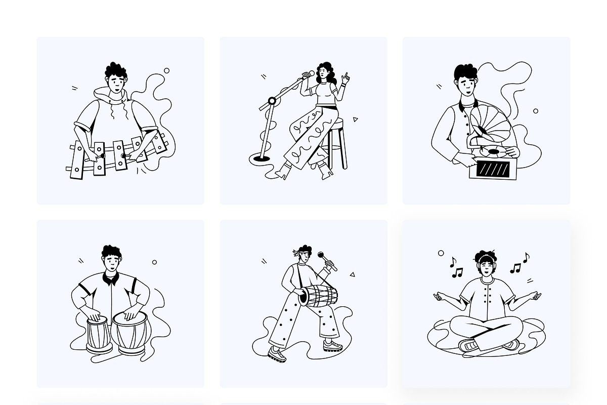 Animated Rock Band Icons, a Duotone Icon by Vectors Market (Photo 10 of 12)