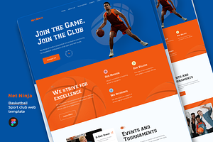 Basketball Sport club Landing page