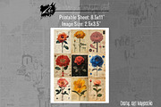 Mini Botanical Junk journal Kit, a Decorative Illustration by Digital Art Mahdiseño (Thumbnail 6 of 11)