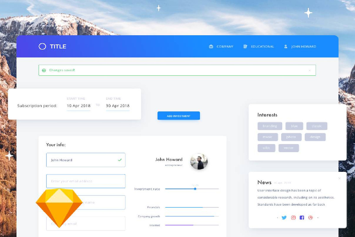 Creative Elements UI Kit, an UI Kit Template by EpicShop (Photo 1 of 9)