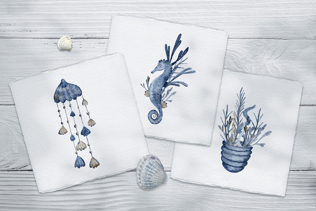 Underwater Life Watercolor, an Illustration by Anna Druzhkova (Photo 8 of 14)