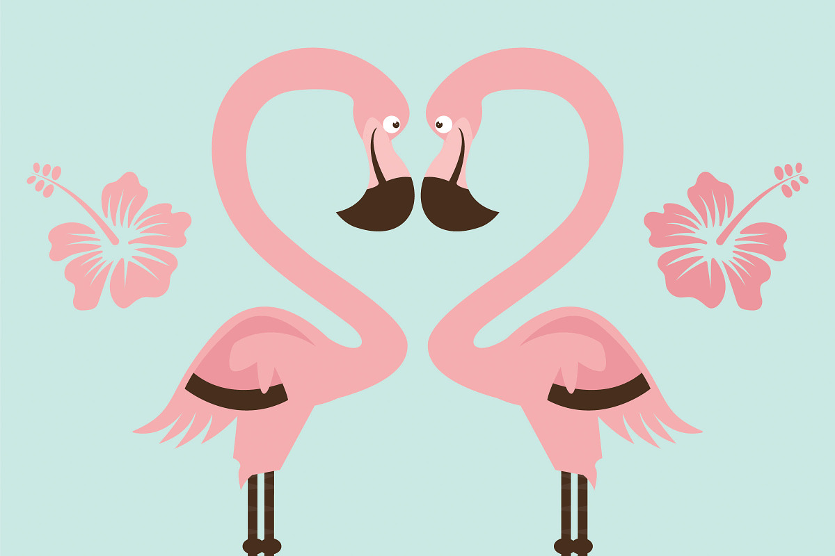 Summer Flamingo Clip art, an Illustration by Roofdog Design (Photo 2 of 4)