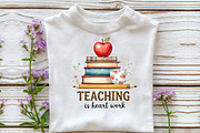 Teaching Is Heart Work PNG, an Illustration by DreamCafeArt (Thumbnail 4 of 7)