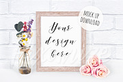 Rustic Frame Mockup Photograph, a Mockup by Pixomize (Thumbnail 1 of 2)