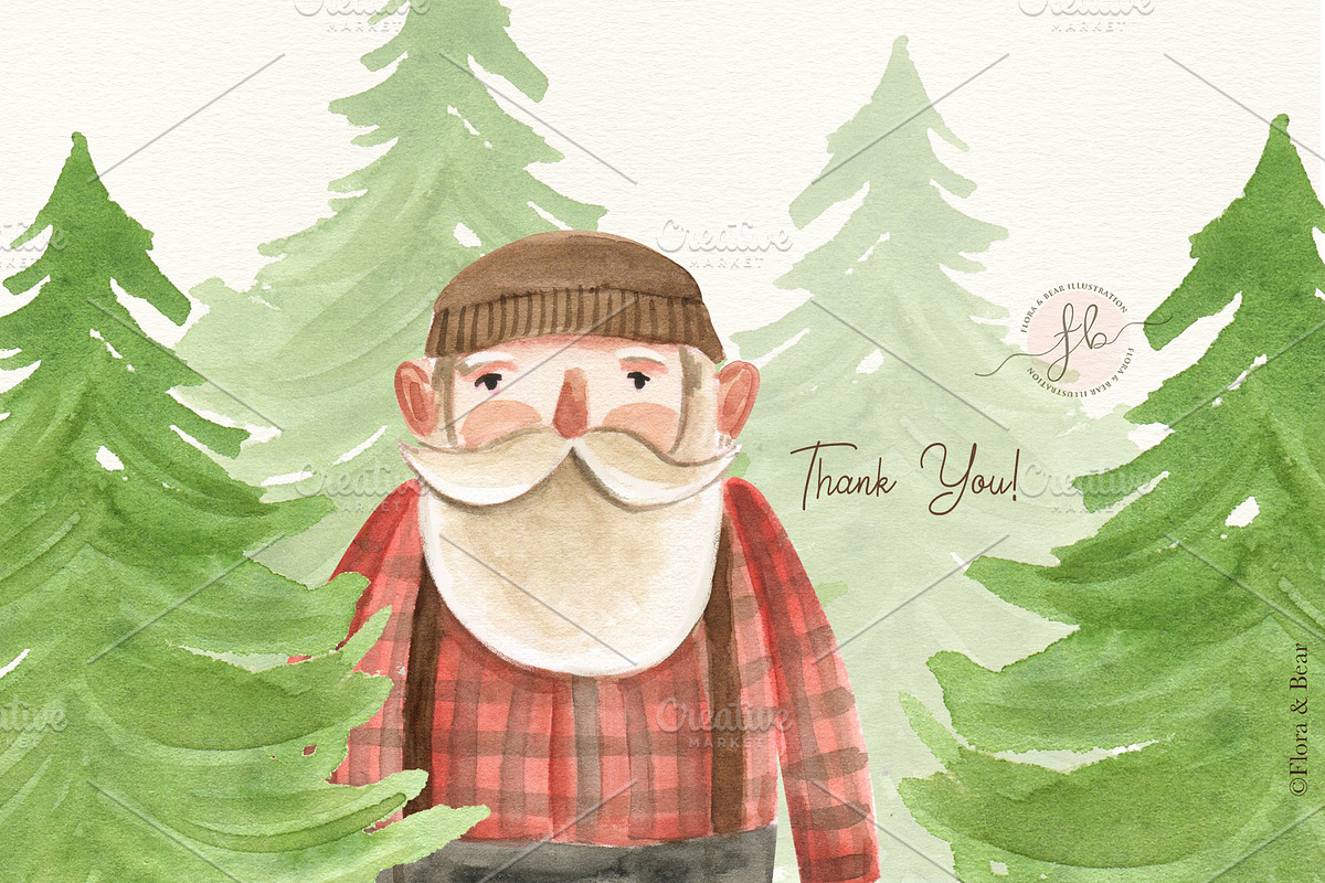 Lumberjack, an Animal Illustration by Flora+Bear (Photo 7 of 7)