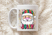 Jolly Santa Brushstroke Glitter Png, an Illustration by Libby Wishes (Thumbnail 6 of 6)