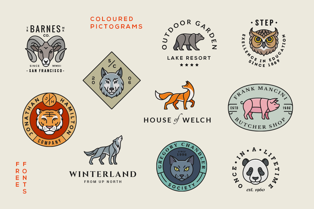 Animal Logo/Badge Templates Vol.2, a Branding & Logo Template by GraphicBurger (Photo 3 of 14)