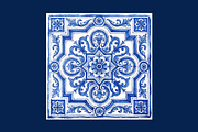 Mediterranean Tiles Azulejo Clipart, an Object Graphic by VectorPanther (Thumbnail 7 of 8)
