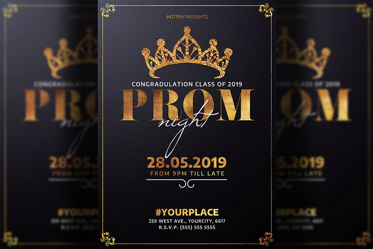 Prom Party Flyer, a Flyer Template by Hotpin (Photo 2 of 4)