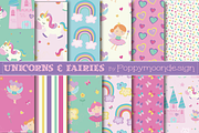 Unicorns & fairies, an Illustration by Poppymoondesign (Thumbnail 5 of 6)