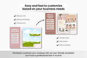 Website Canva Mockup Templates