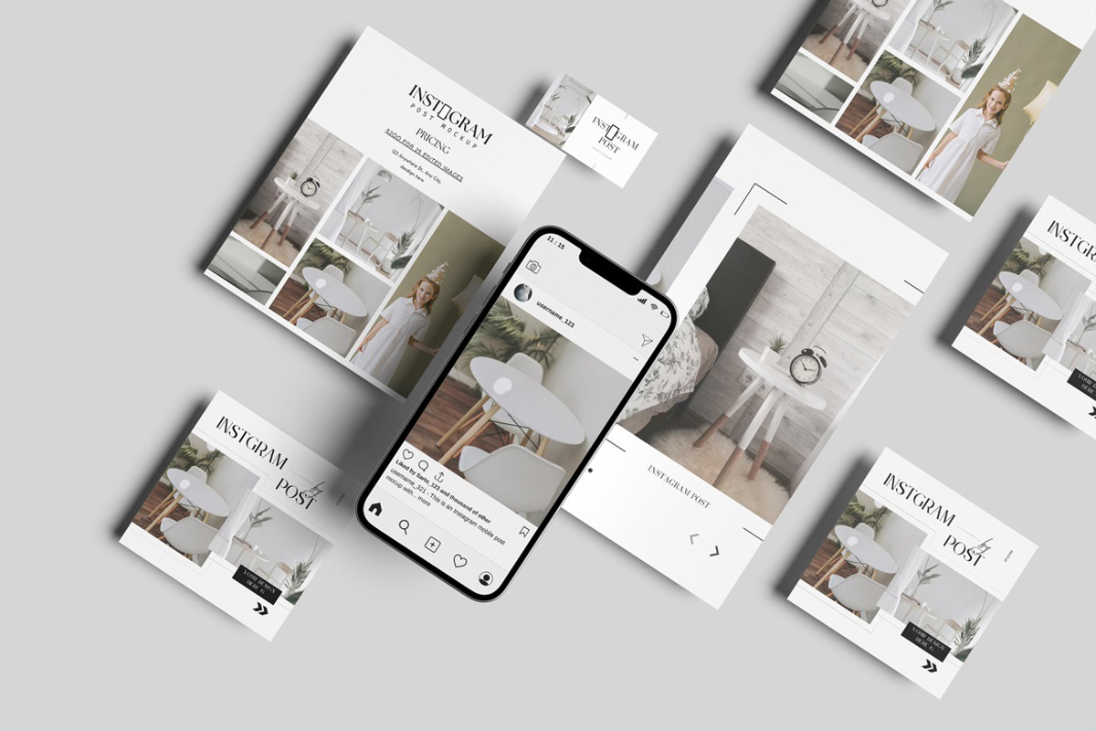 Instagram Post Mockup, an iPhone Mockup by YurnalisPerix (Photo 3 of 3)