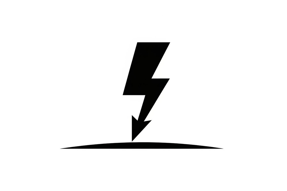 Lightning Power Symbol Silhouette, an Illustration by hafijul (Photo 2 of 15)