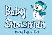 Baby Snowman - Display Font, a Font by Attype (Thumbnail 1 of 8)