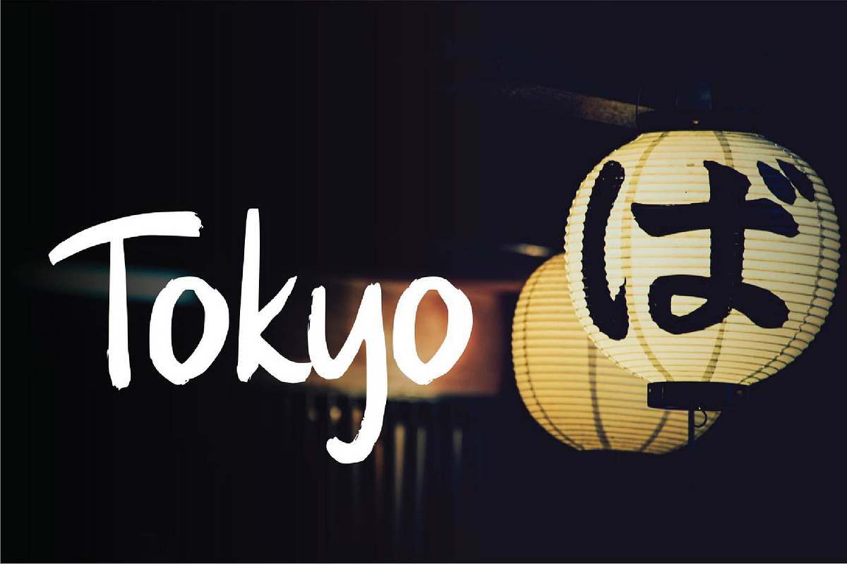 Haruko - Brush Font preview 2