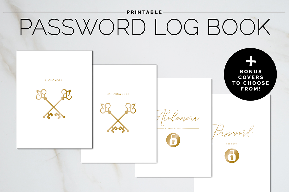 PRINTABLE: Password Keeper, a Stationery Template by Bdemm Studio (Photo 2 of 2)