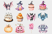 Watercolor Cute Ghost Halloween Clip, a Seasonal Illustration by Design Market (Thumbnail 4 of 5)
