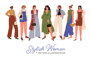 Stylish women in fashion clothes set, a Person Illustration by Good Studio
