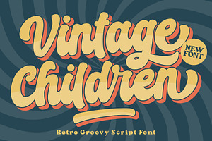 Vintage Children - Script Font