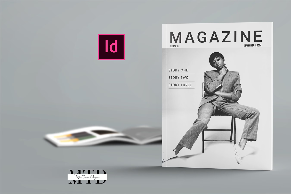 Adobe InDesign Magazine Template, a Magazine Template by Ms Tonia Designs (Photo 1 of 10)