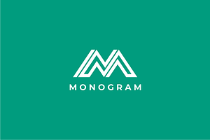 Monogram Letter M Logo Template