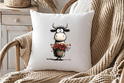 Whimsical Cow PNG Clipart, an Illustration by OK Design (Thumbnail 5 of 6)