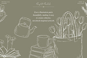 Petals & Pages Line Art Bundle, a Decorative Illustration by Fins and Fiction (Thumbnail 5 of 7)