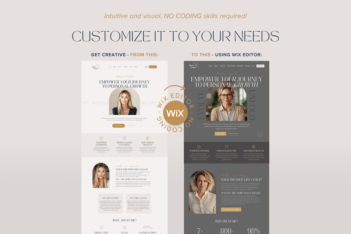 Wix Website Template for Coaches, a Wix Template by vectorocean (Photo 4 of 11)