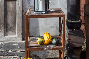 Autumn Display with Rustic Lantern, a Holiday Photo by Imaginarium