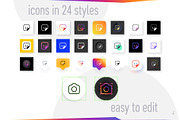 Instagram Mockup Bundle, a Social Media Template by karnofff (Thumbnail 2 of 15)