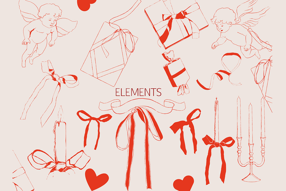 Valentine's vibe. Romantic cards, an Illustration by NatalieArtsDenysenko (Photo 4 of 9)