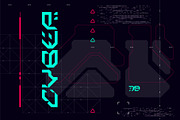 CyberPunk UI Set, a Technology Illustration by Olga Ryzychenko (Thumbnail 7 of 8)