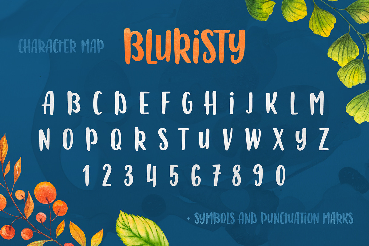 Bluristy - Fun Brush Font preview 5