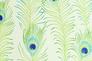 Watercolor floral & Peacock feathers, a Pattern Graphic by DidiArtWorld (Thumbnail 4 of 6)