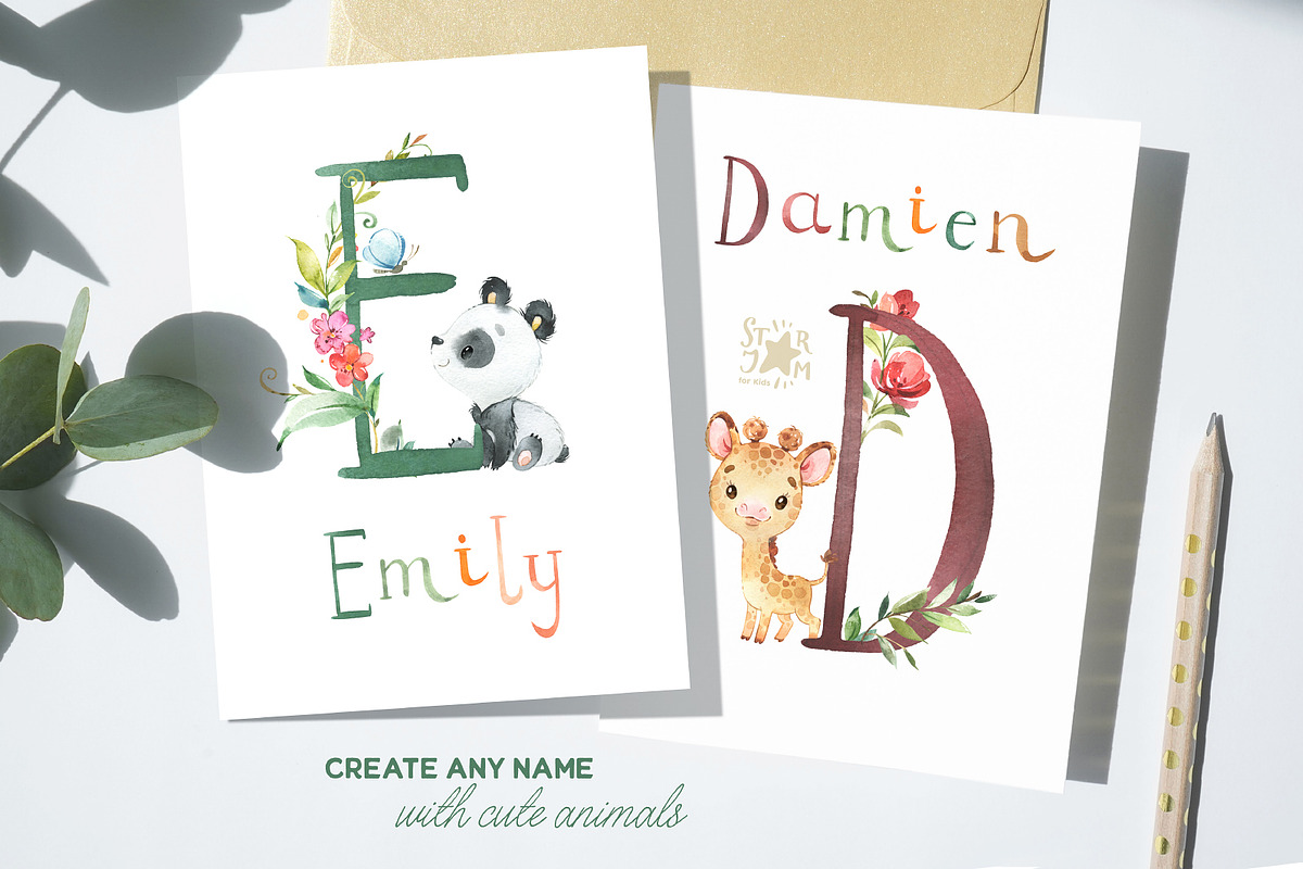 Cute Letters Collection, an Illustration by StarJam (Photo 3 of 7)