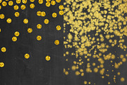 Gold confetti borders, a Pattern Graphic by Paper Farms (Thumbnail 2 of 5)