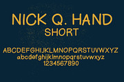 Nick Q Hand Font, a Sans Serif Font by nickqtx (Thumbnail 4 of 5)