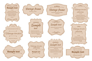 Vintage labels. Different decorative, an Illustration by YummyBuum