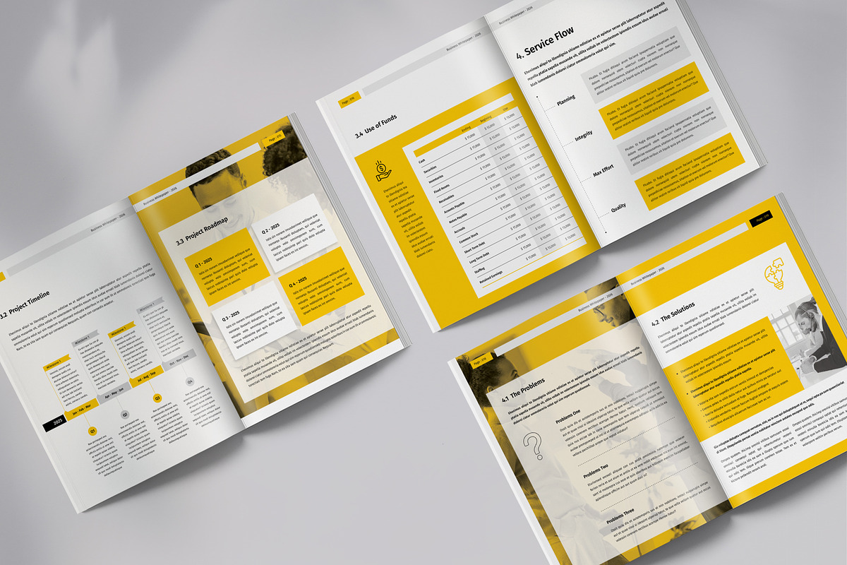 Whitepaper | Canva, Word, InDesign, a Brochure Template by OrcShape (Photo 8 of 17)