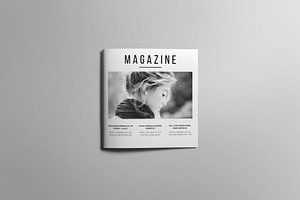 Minimal Square Magazine Template