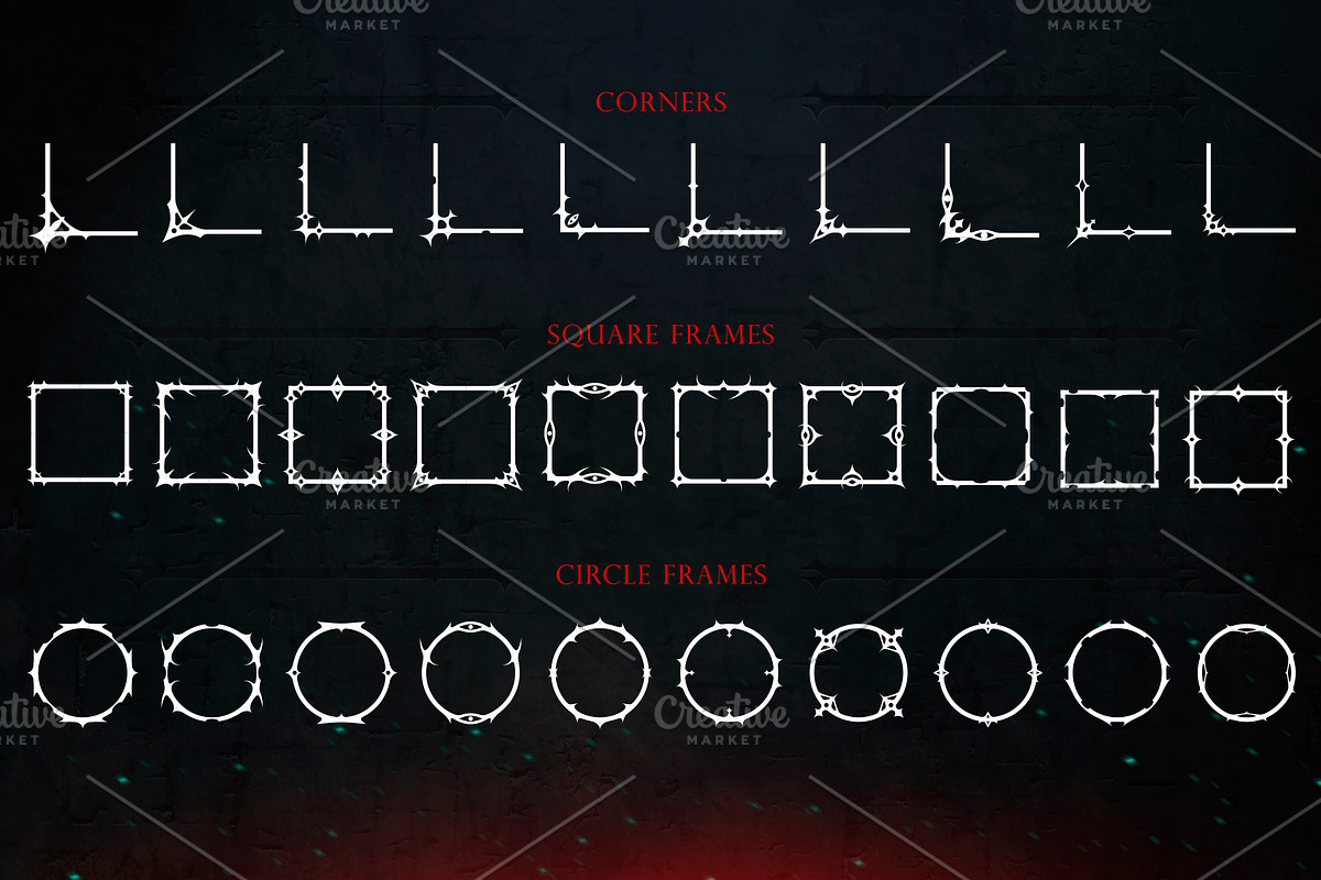 Dark Fantasy UI Set. Vol 2, an Object Illustration by Olga Ryzychenko (Photo 5 of 11)