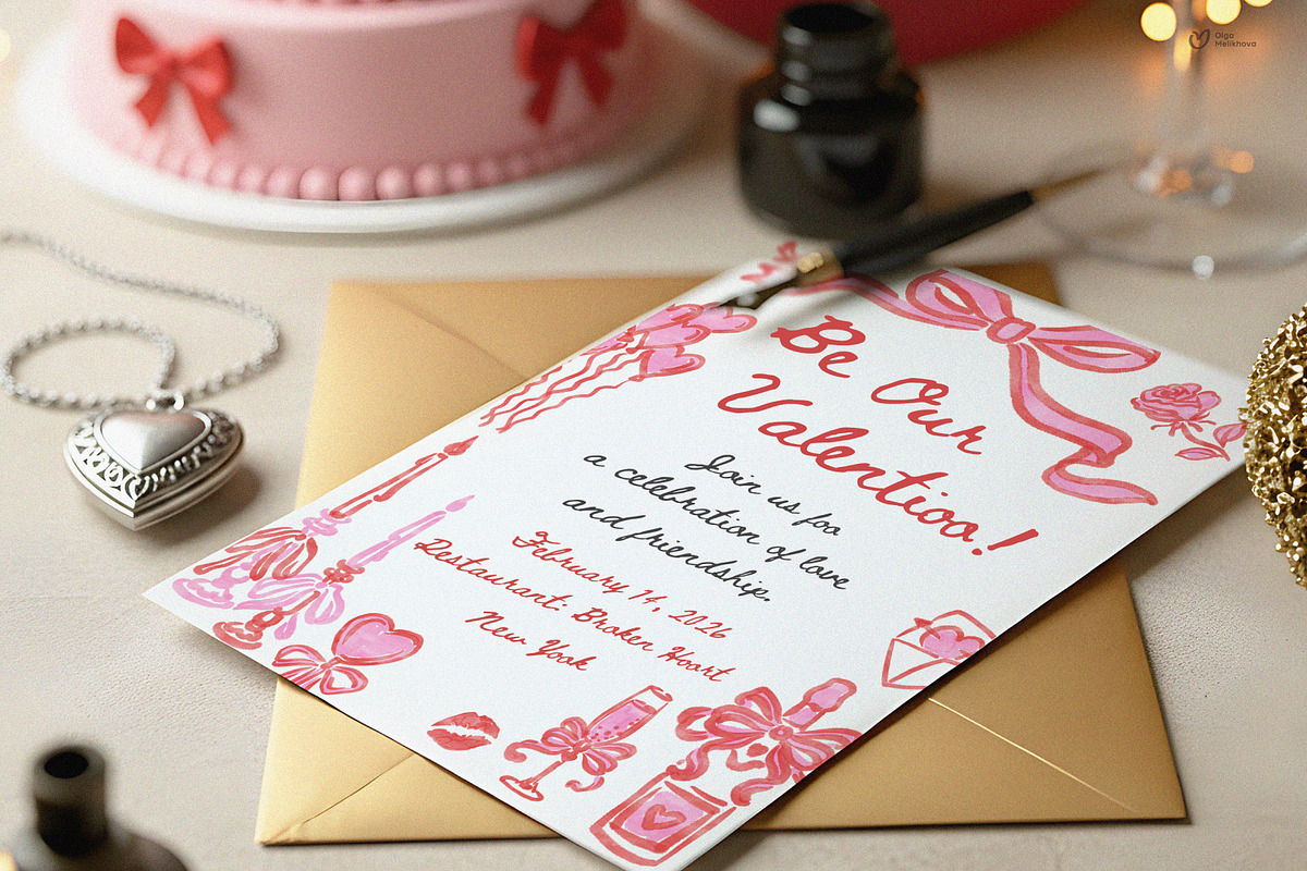 Valentine’s Day Clipart Bundle, a Graphic by ollalya (Photo 7 of 9)